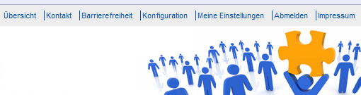 Meine Einstellungen im Kopfleiste