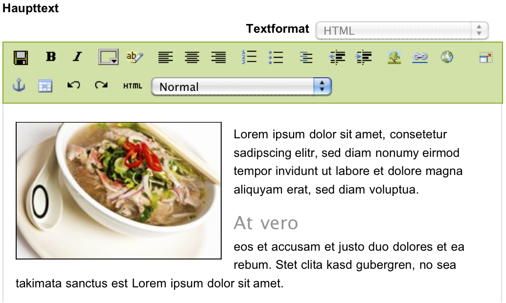Der Texteditor Kupu