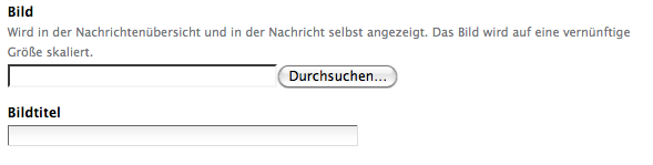 So wird ein Titelbild in eine Nachricht eingefügt