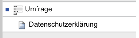 Portlet mit einem Verweis auf eine Seite im Formular-Ordner