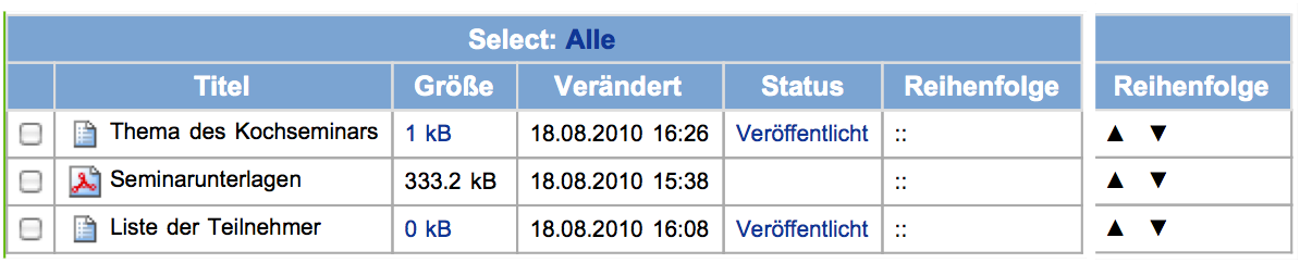 So kann man die Reihenfolge von Artikeln verändern